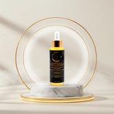 Vingt-Neuf Hydrating Face Serum 60ml bottle displayed on luxury pedestal for deep skin hydration