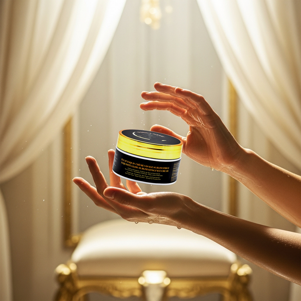 Vingt-Neuf Radiant Face Cream applied to face for smooth, radiant complexion