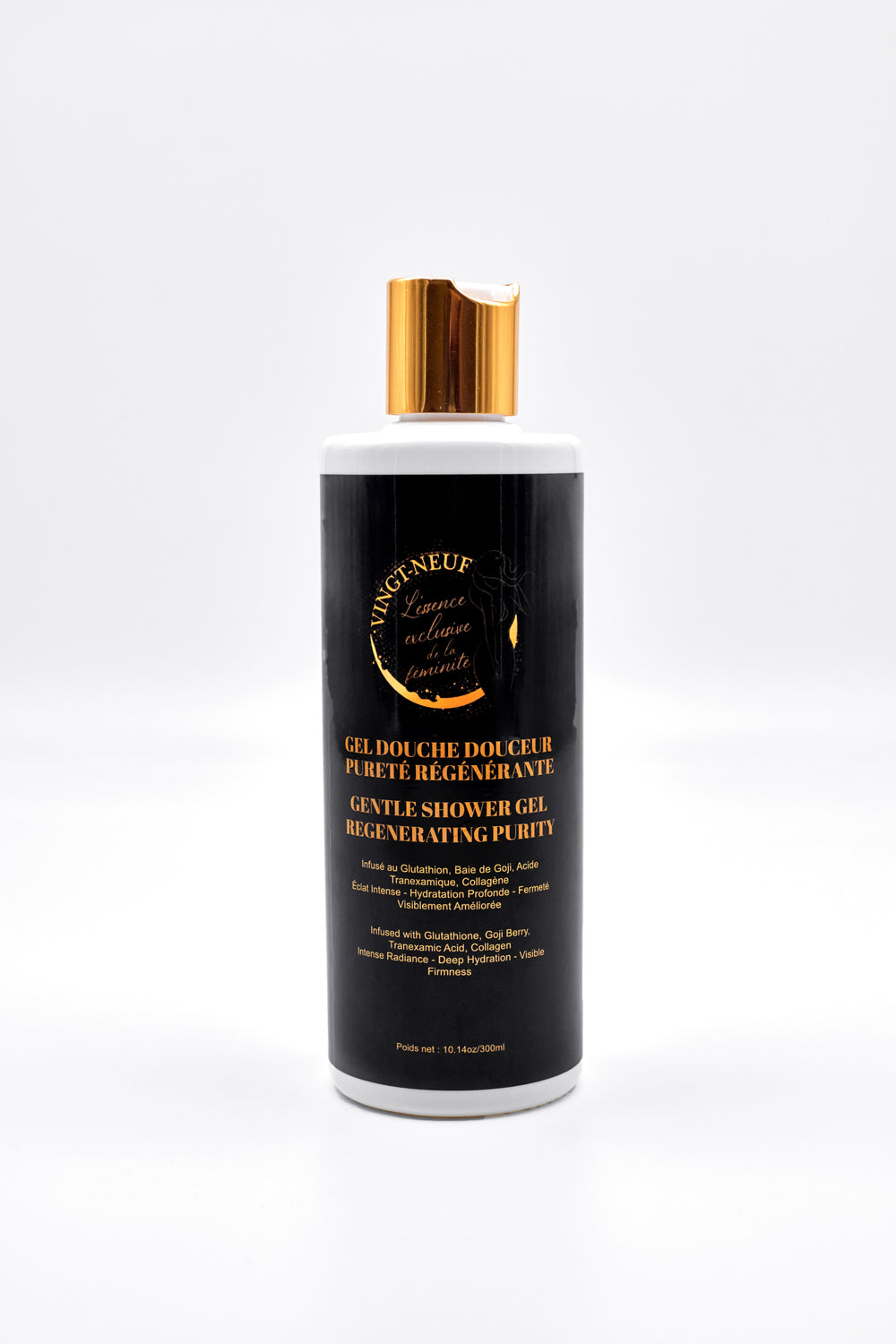 Vingt-Neuf Regenerating Purity Shower Gel refreshing body wash used during shower routine