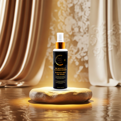 Vingt-Neuf Glow Fresh Face Mist used on face for fresh, radiant, hydrated skin