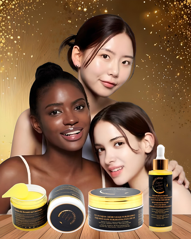 Vingt-Neuf | Trio de soins visage : crème, sérum et disques démaquillants